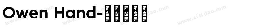 Owen Hand字体转换